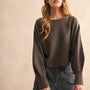 Boat Neck Sweater Top