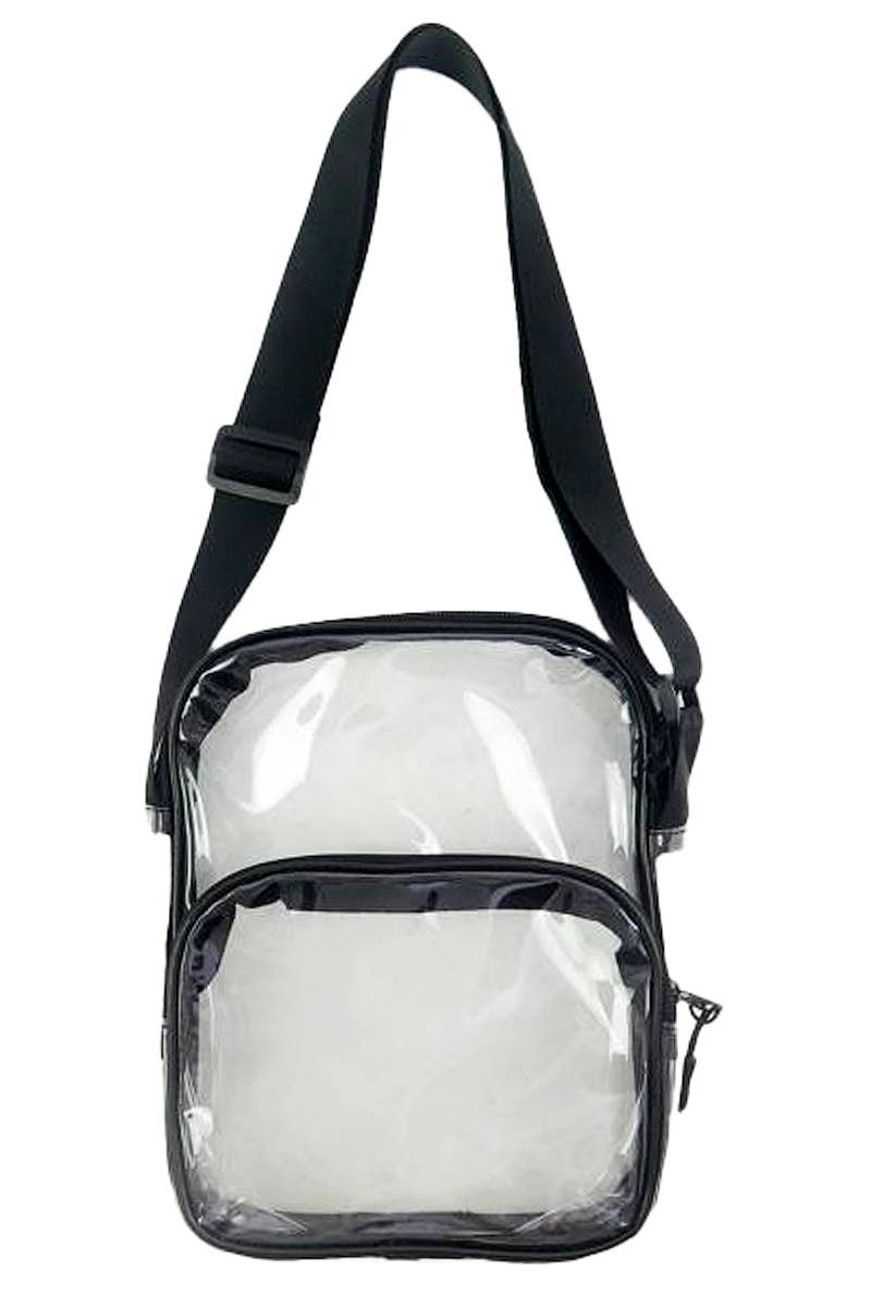 Clear Crossbody Messenger Travel Bag