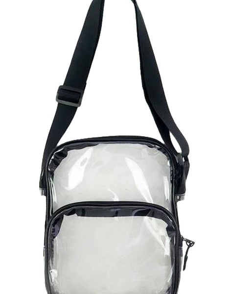 Clear Crossbody Messenger Travel Bag
