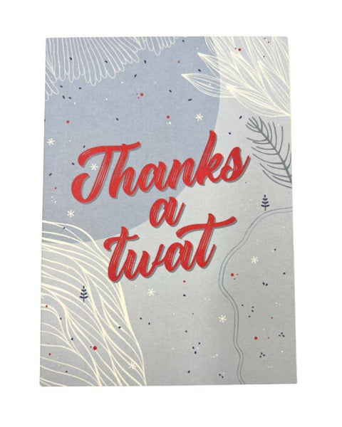 Sarcastic "thank you" cards for women.