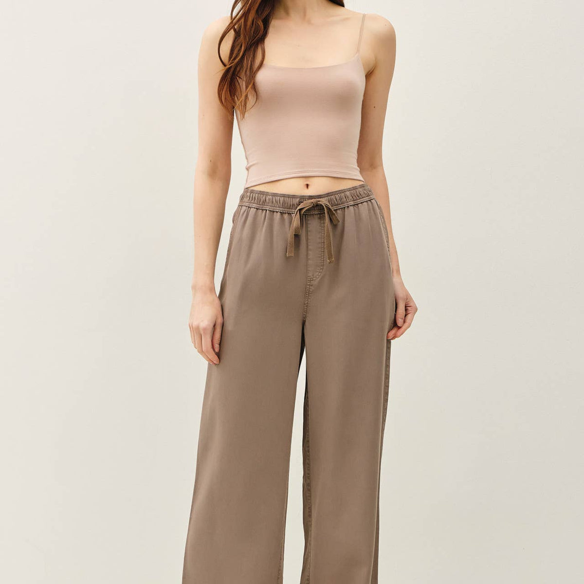 Tencel Wide Leg Pants