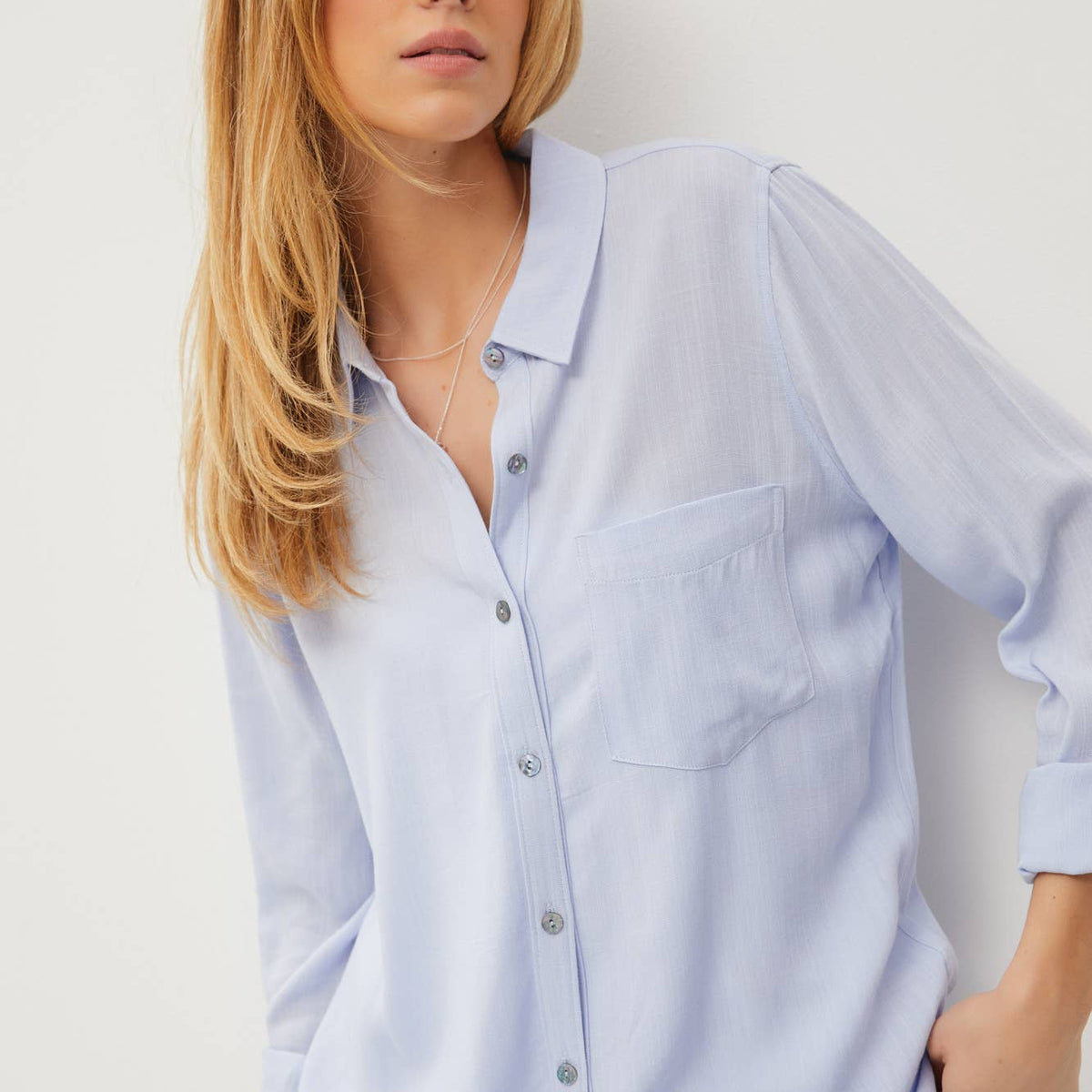 Lightweight Button Down Over Shirts