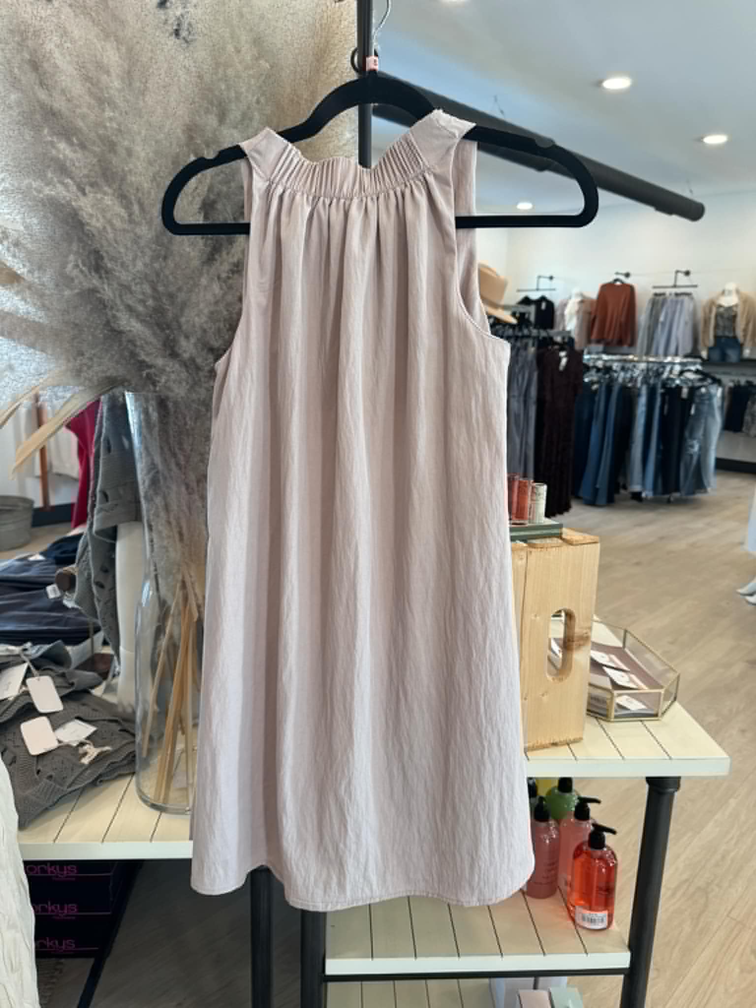 Simplicity Crew A-Line Mini Dress Mauve / Small