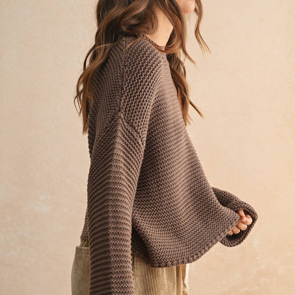 Round Neck Knitted Sweater