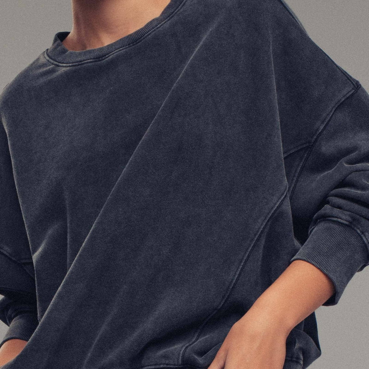 Pigment Washed Relaxed Fit Sweatshirt