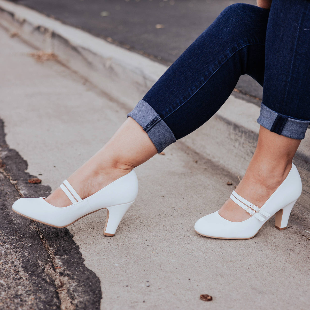 Journee - Windy Mary Jane Pump Heels In Statment