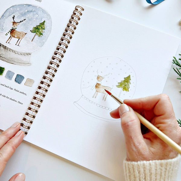 Winter watercolor workbook by Emily Lex studio