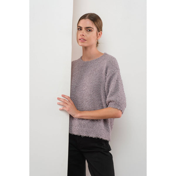 Keira Textured Puff Sleeve Sweater