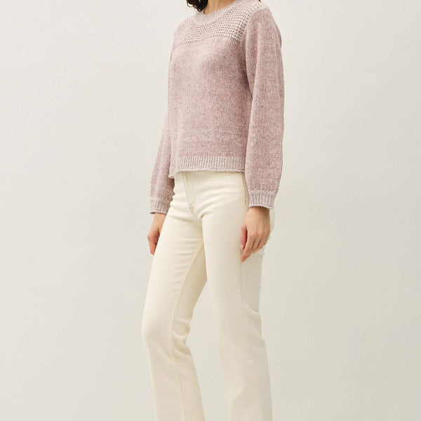 Textured Knit Crewneck Sweater