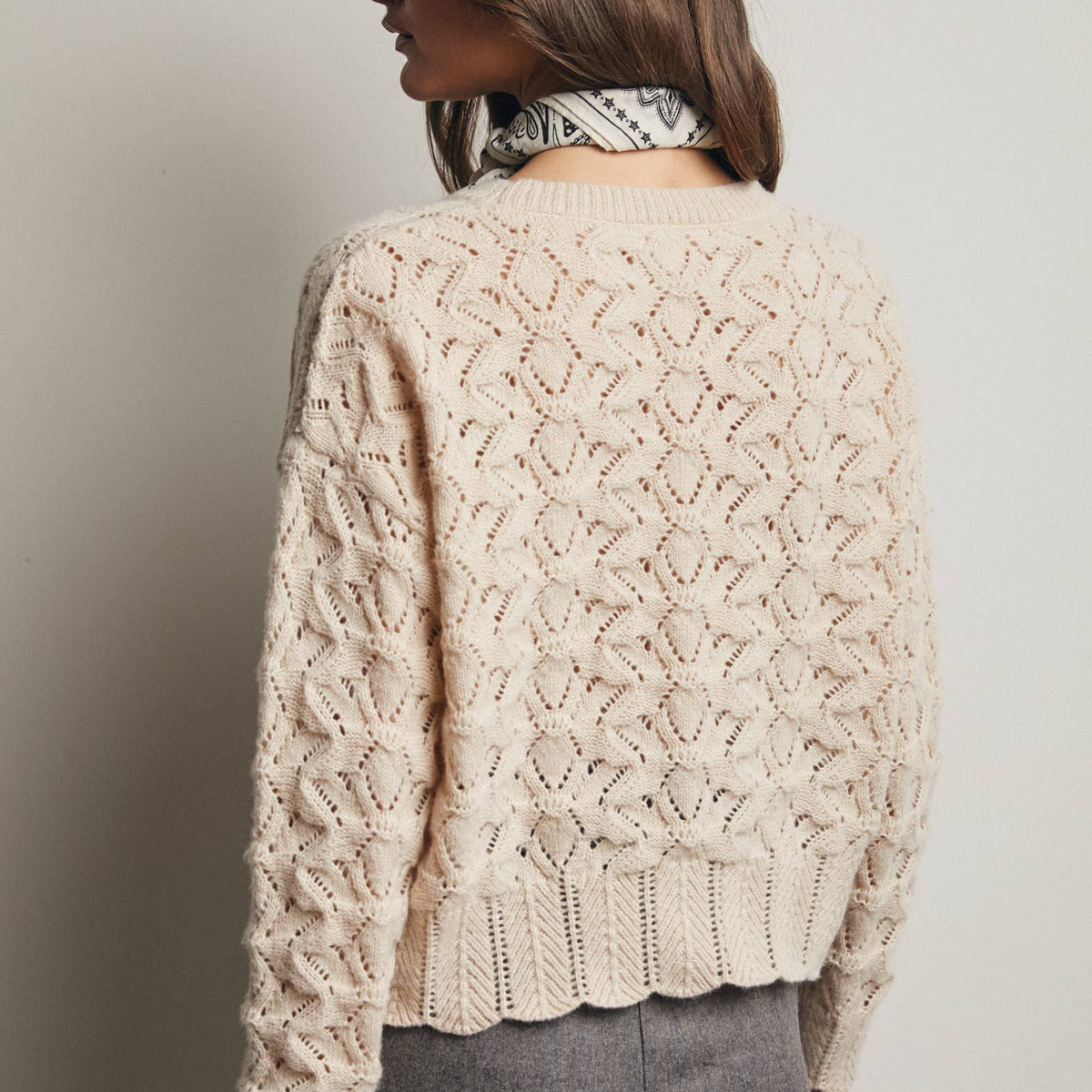 Willow Open-Knit Pointelle Sweater