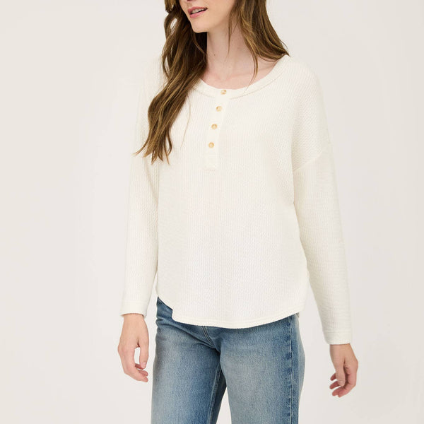 Wendy Waffle Knit Henly Top