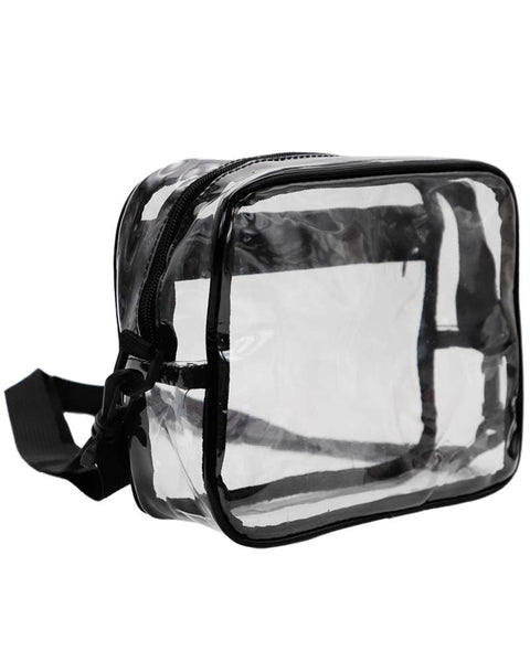 Clear PVC Crossbody Messenger Travel Bag