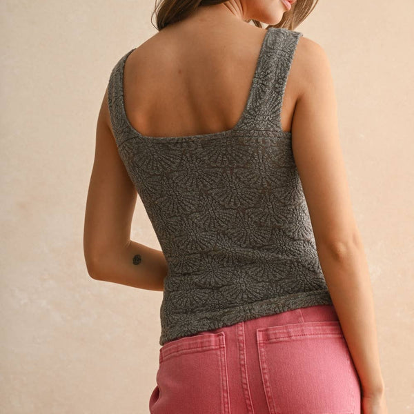 Strechy Washed Detail Knitted Top