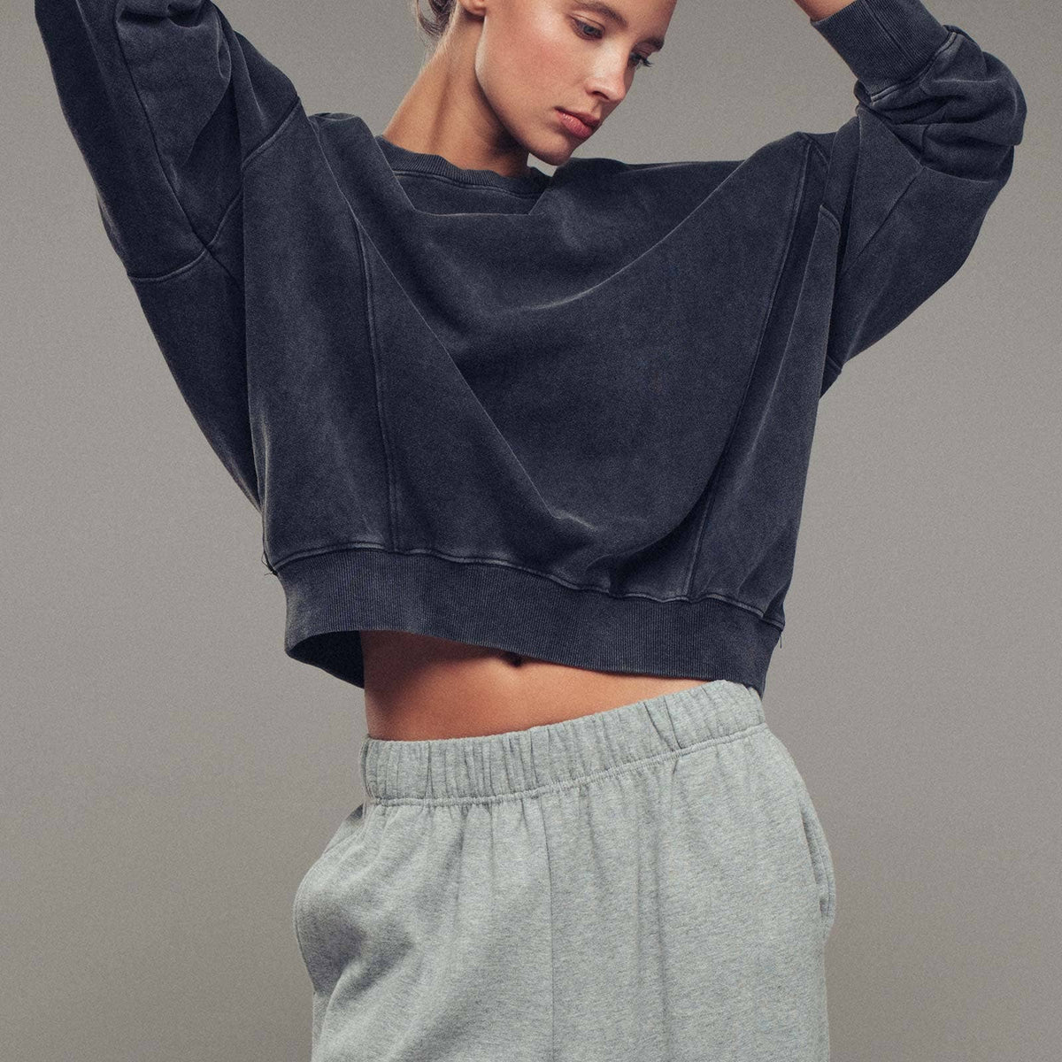 Pigment Washed Relaxed Fit Sweatshirt