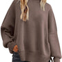 Crewneck Batwing Sleeve Chunky Sweater