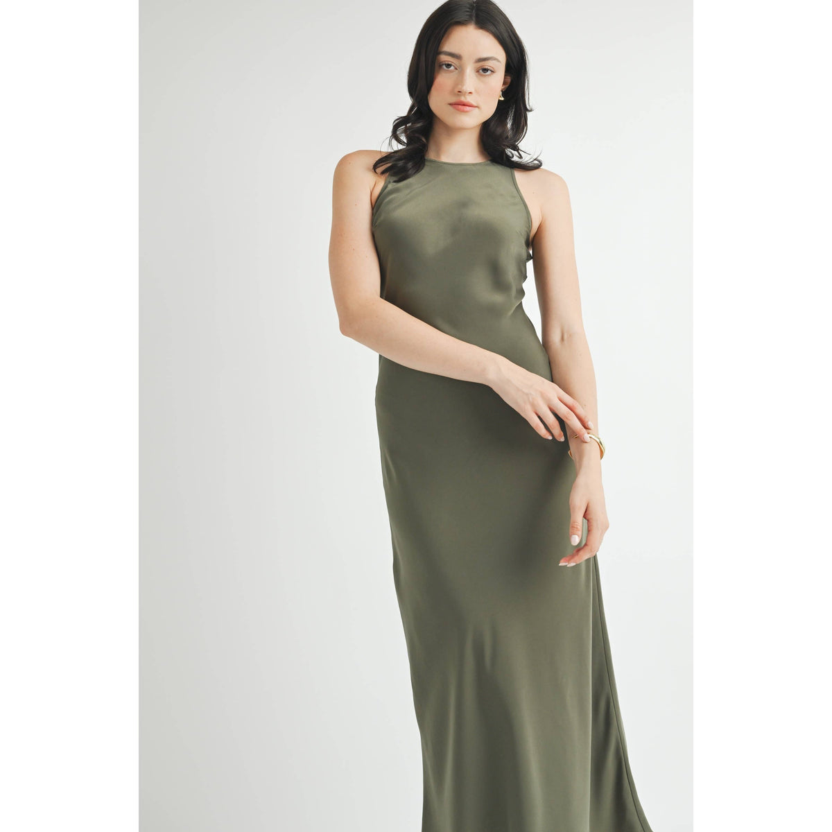 Satin Maxi Dress