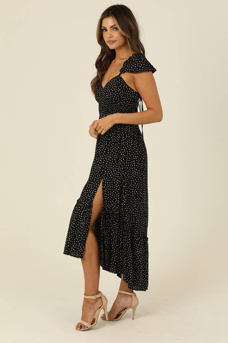 Cadence V-Neck Midi Dress