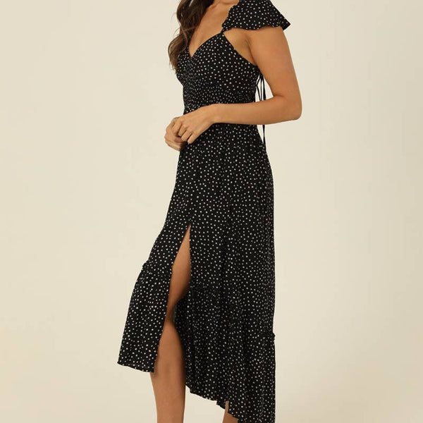 Cadence V-Neck Midi Dress