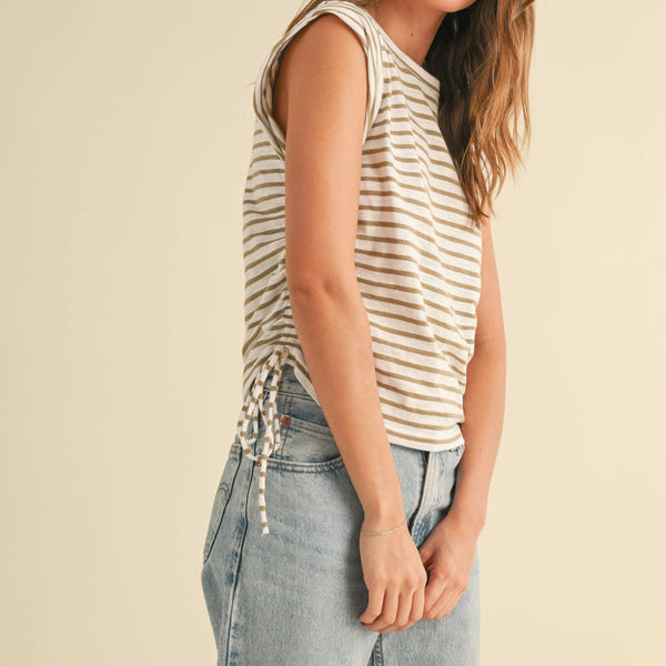 Striped Scrunch Shirt