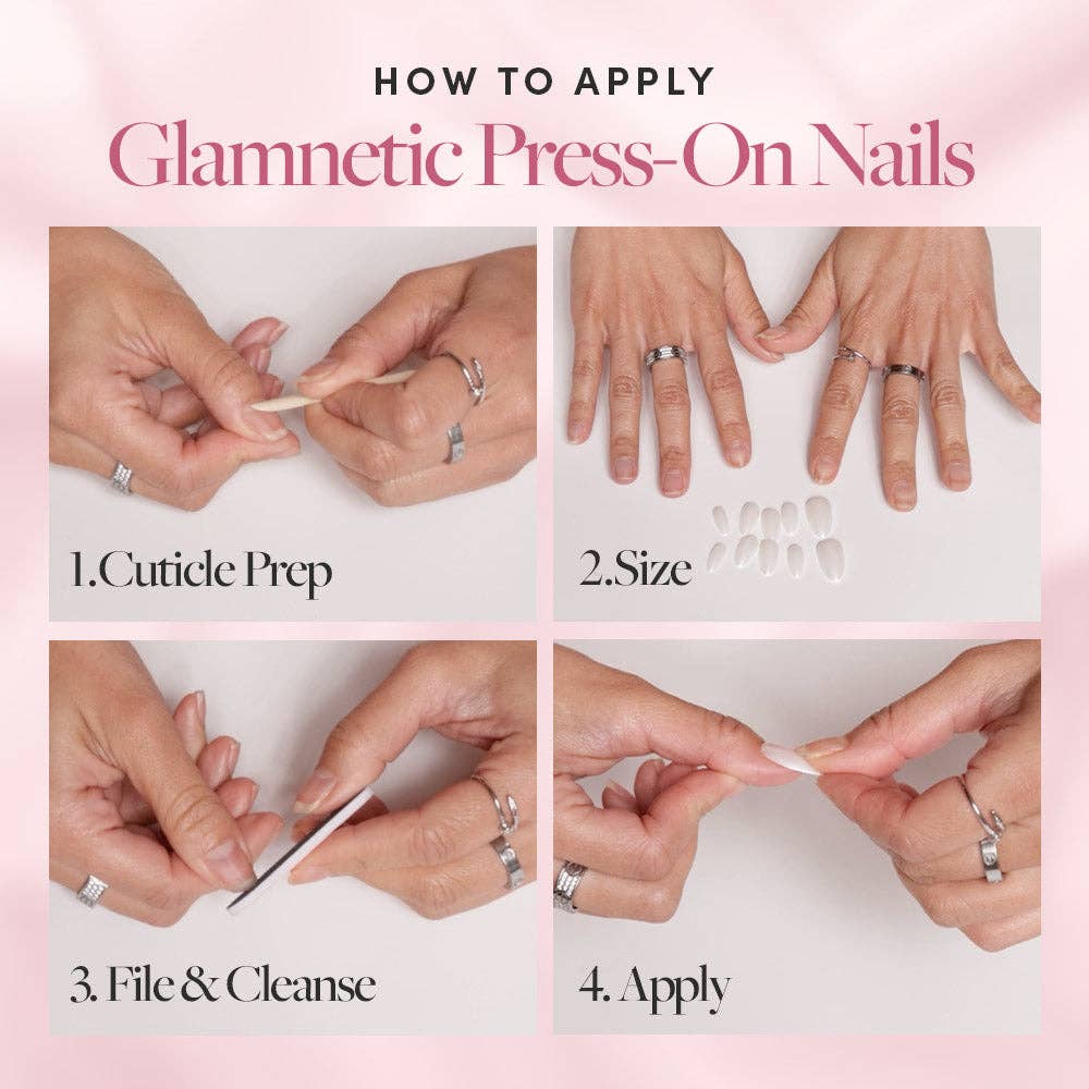 Glamnetic - Fall Mauve Press-On Nails | Fall Solids | Short Oval