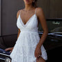 Lace Cami Tiered Mini Dress