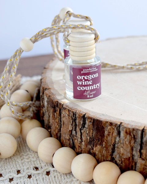 Wandering Pines Cottage - Hanging Car Diffuser 8 ml Oregon Wine Country