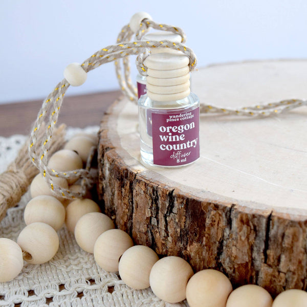 Wandering Pines Cottage - Hanging Car Diffuser 8 ml Oregon Wine Country