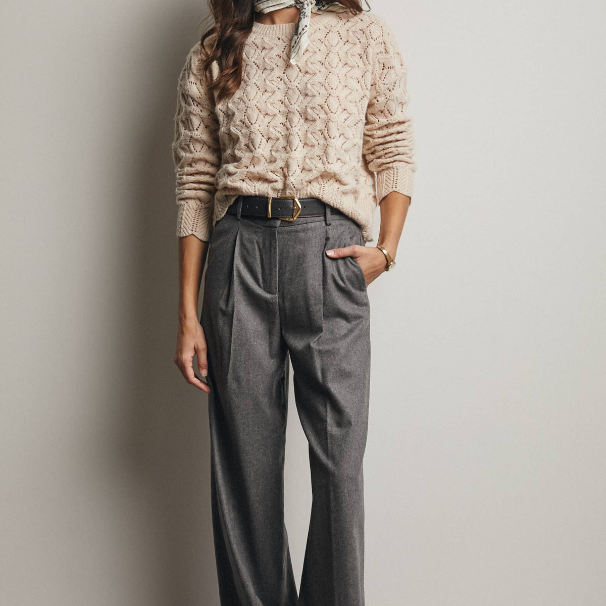 Willow Open-Knit Pointelle Sweater