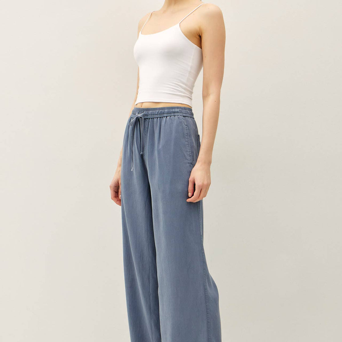 Tencel Wide Leg Pants