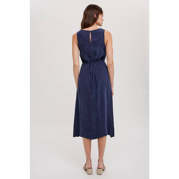 Sandwash Tie Detail Midi Dress