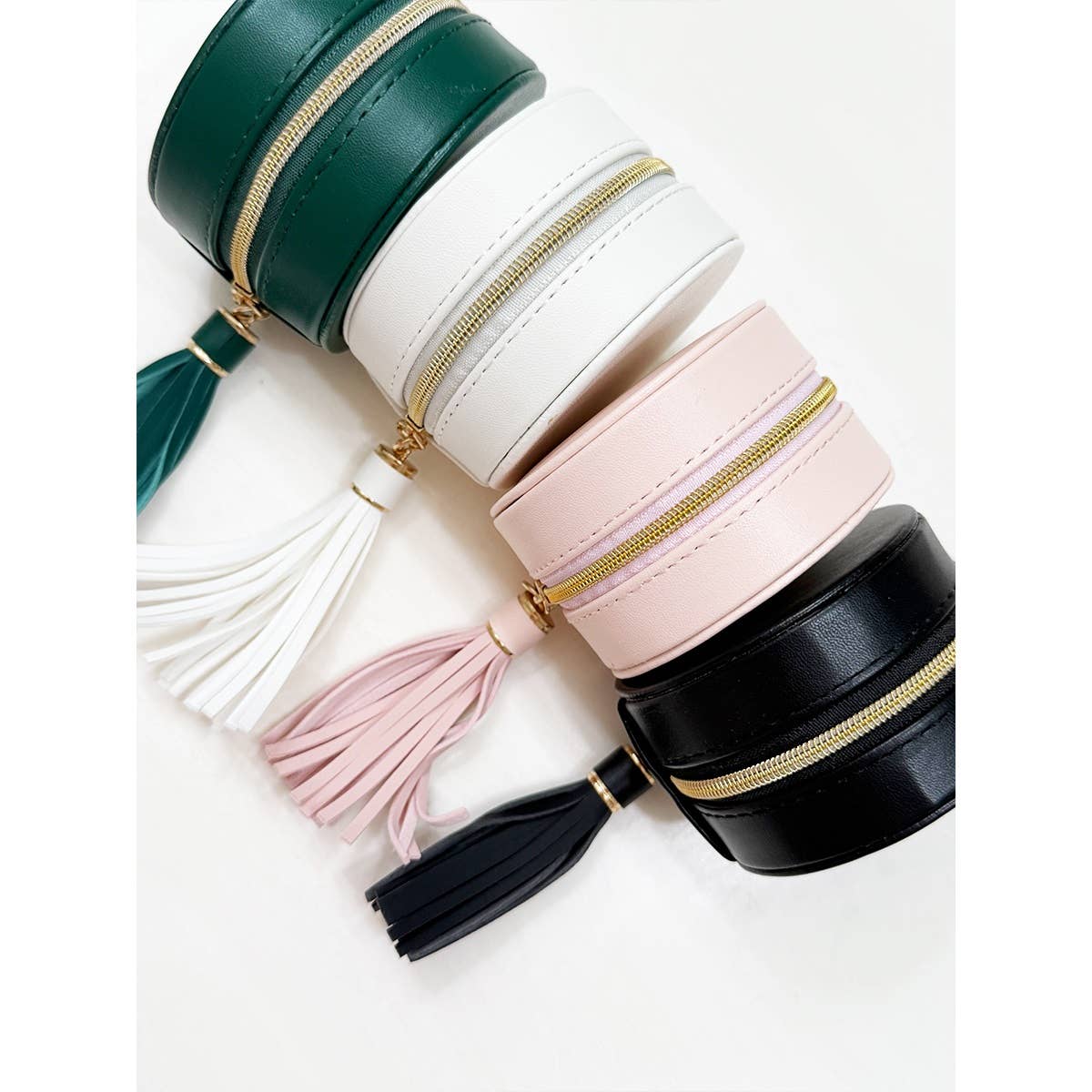 Love and Repeat - Mini PU Travel Jewelry Case