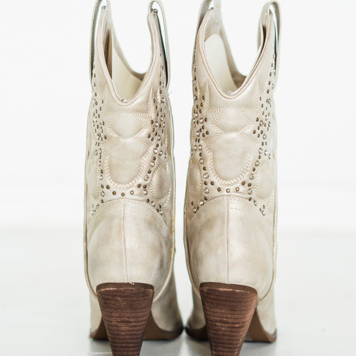 Houston Western Boots in Champagne