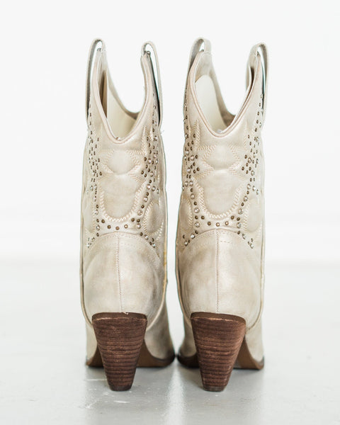 Houston Western Boots in Champagne
