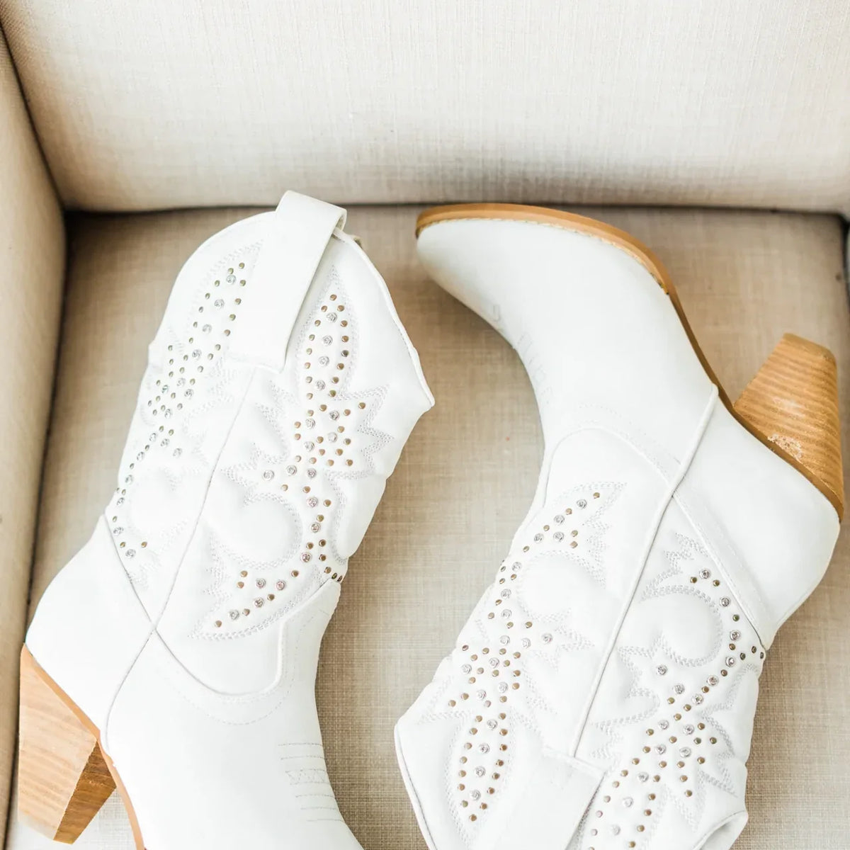 Houston Western Boots in White