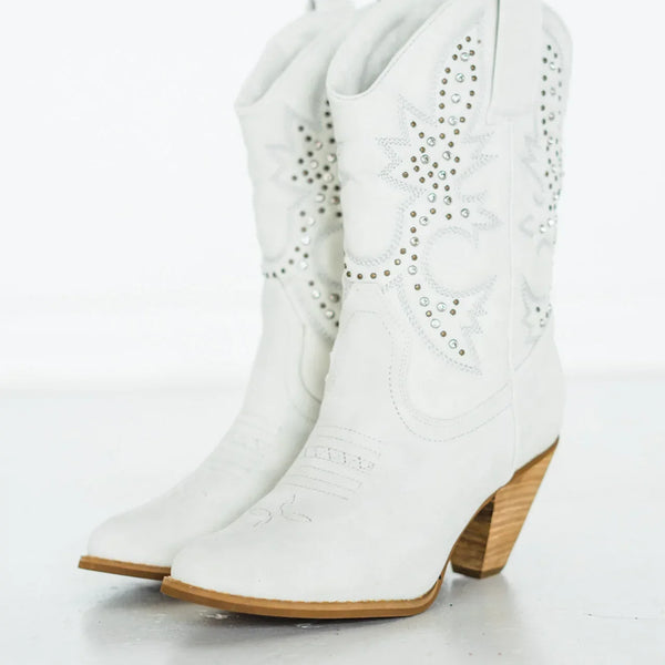 Houston Western Boots in White