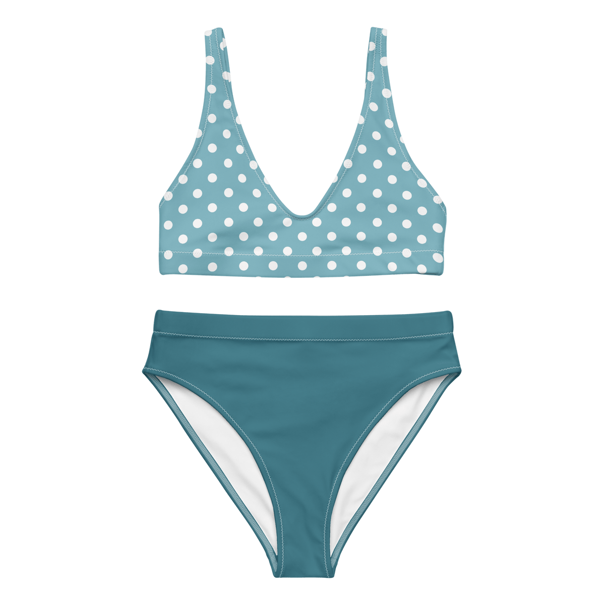 Light Blue Polkadot Bikini
