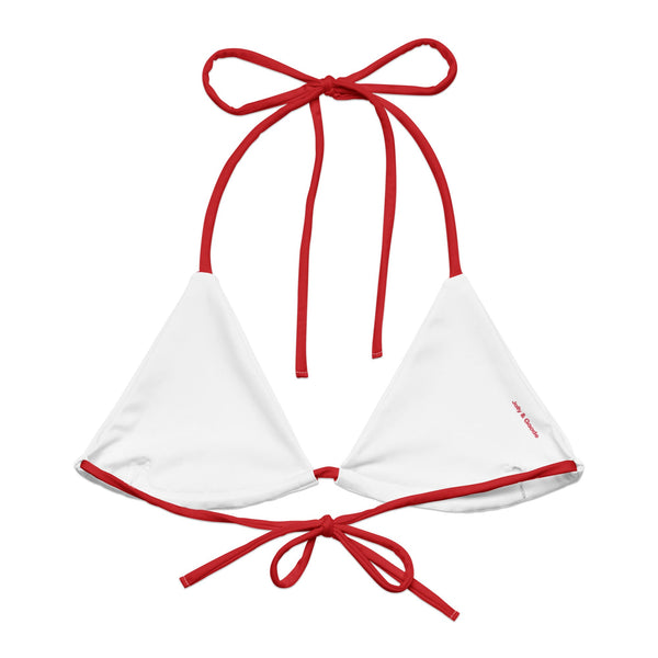 Flag of England String Bikini Top