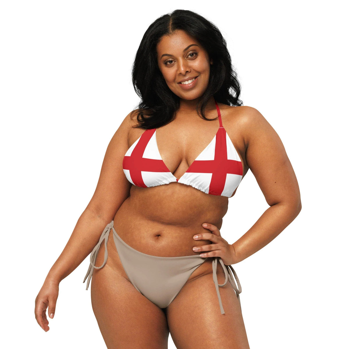 Flag of England String Bikini Top