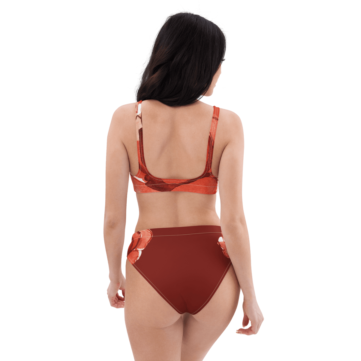 Watercolour English Rose Floral Bikini