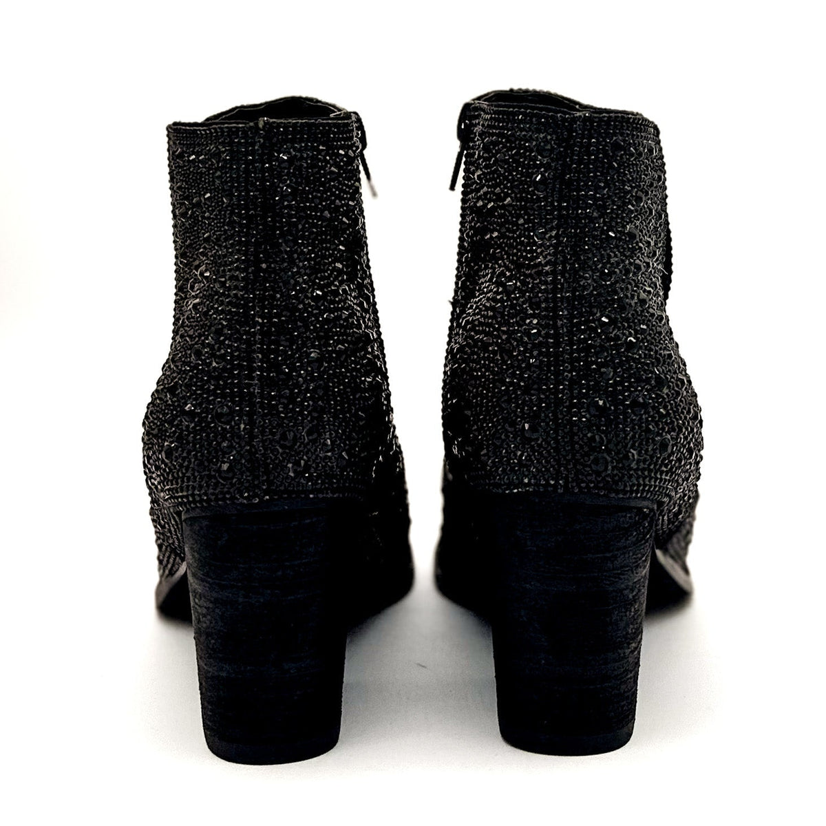Shine Star Rhinestone Bootie in Black