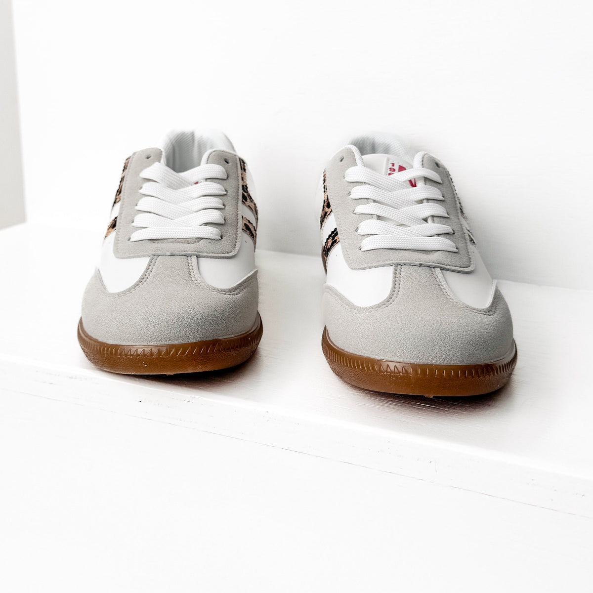 Stockholm Sneaker in White Leopard
