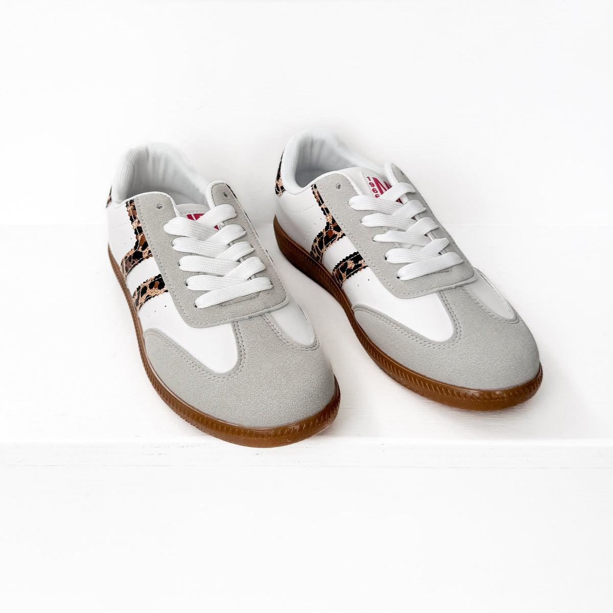 Stockholm Sneaker in White Leopard