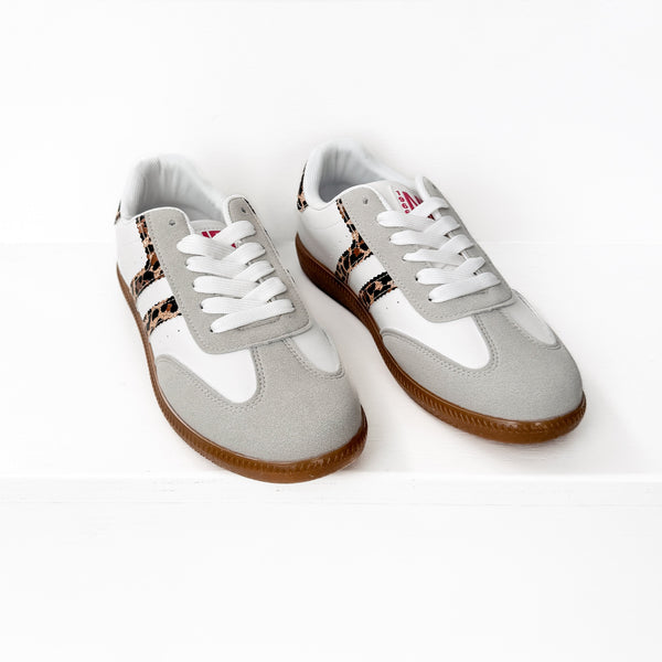 Stockholm Sneaker in White Leopard