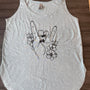 Floral Rock On Tank