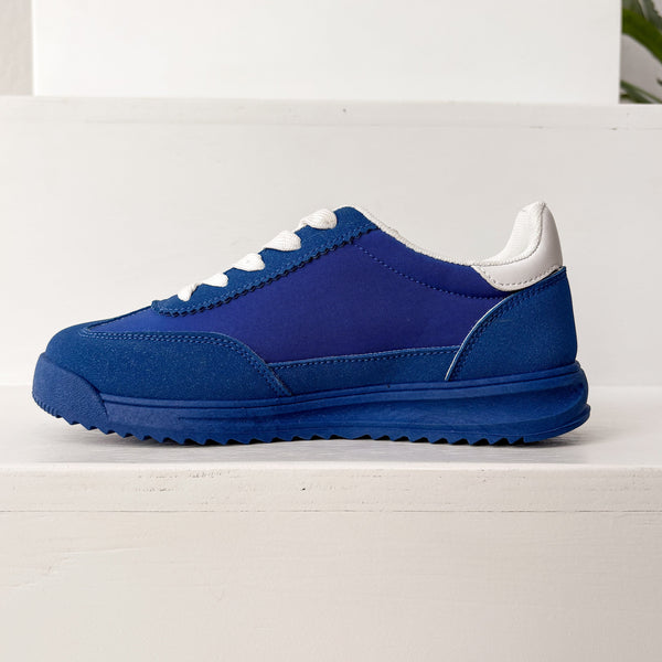 Tokyo Dual Stripe Sneakers in Blue