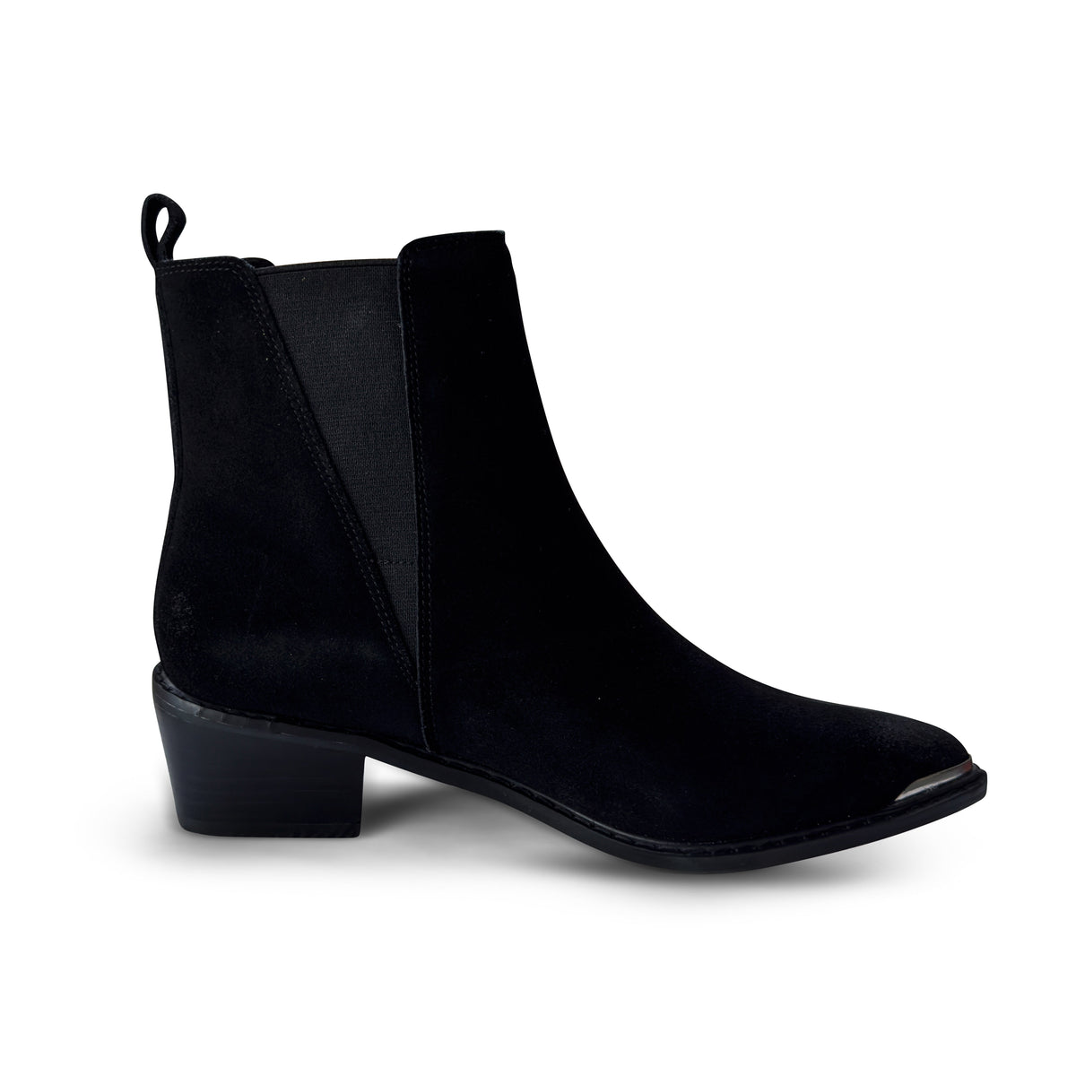 Wylie Suede Ankle Boot in Black