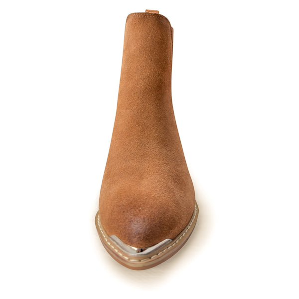 Wylie Suede Ankle Boot in Tan