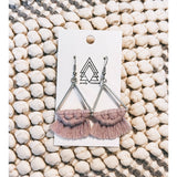 Light Purple Triangle Earrings - SLATE Boutique & Gifts