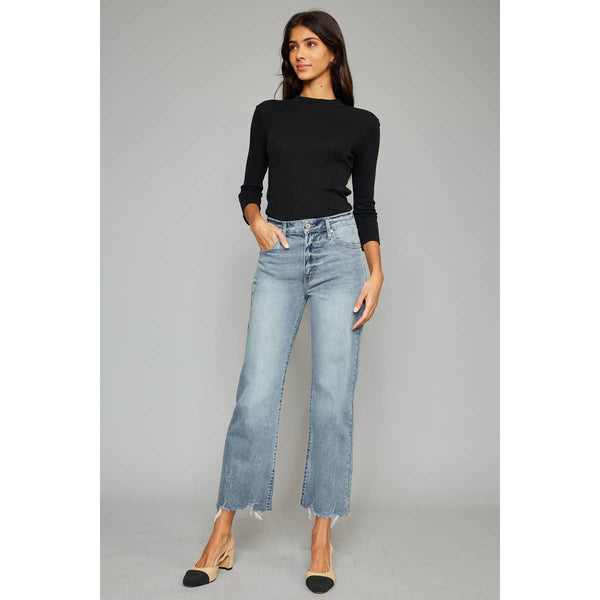 High-Rise Wide Leg Jeans Kan Can- KC2565L