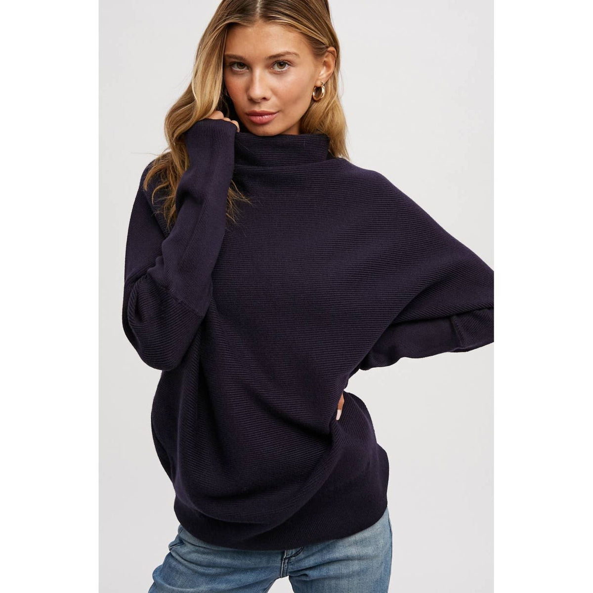 Slouch Neck Dolman Sweater